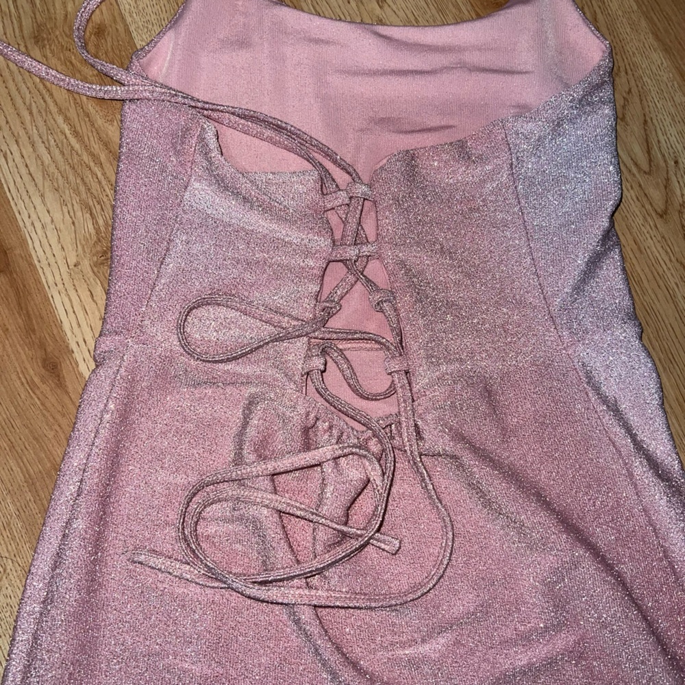 Pink Backless Dress - Picture 5 of 9